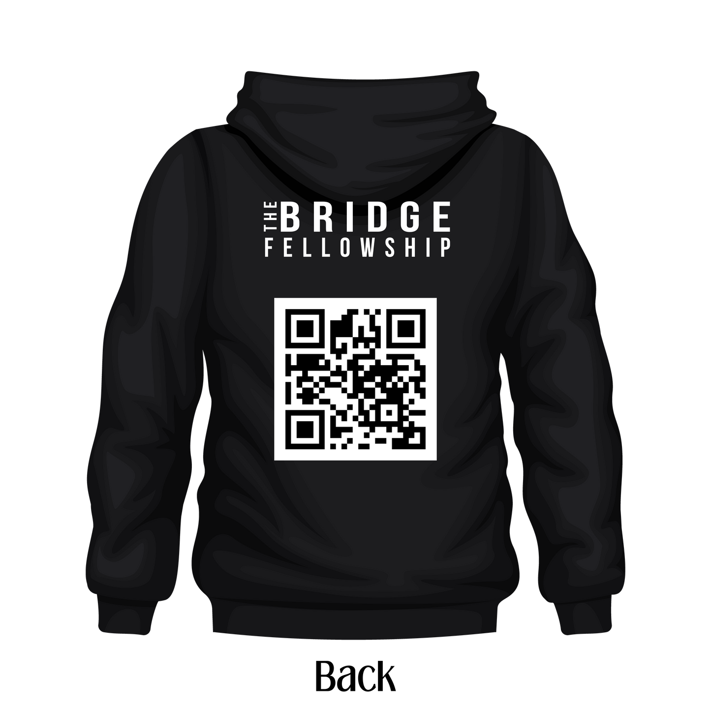 JbJn Hoodie JbJn Front w/ QR code & Long Logo Back (HA8)